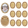 10Pcs Vintage Tibetan Alloy Brooch Cabochon Bezel Settings FIND-PH0025-54-1