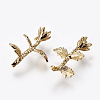 Brass Peg Bails Pendants KK-E768-24G-1
