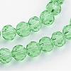 Transparent Glass Bead Strands GLAA-G013-6mm-55-3