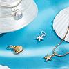 4Pcs 4 Styles 925 Sterling Silver Starfish and Shell Shaped Charms with Jump Rings STER-GA0001-26-4