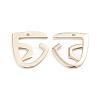 Alloy Open Back Bezel Pendants X-PALLOY-I197-16G-2