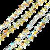 Electroplate Transparent Glass Beads EGLA-Z003-AB01-2