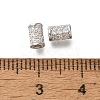 925 Sterling Silver Micro Pave Clear Cubic Zirconia Beads STER-M018-12P-2