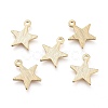Brass Charms X-KK-G397-04G-1