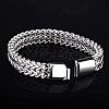 Punk Style 304 Stainless Steel Curb Chain Bracelets for Men WGFAED6-03-3