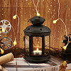 Portable Iron Candle Holder with Clear Glass Window AJEW-WH0299-85B-5