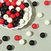 Rubberized Style Imitated Silicone Acrylic Beads MACR-PA0001-06A-05-7