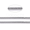 Tarnish Resistant 304 Stainless Steel Diamond Cut Chunky Curb Chains CHS-F013-02P-4
