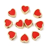 10Pcs Brass Enamel Beads KK-YW0004-20-2