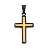 304 Stainless Steel Enamel Pendants STAS-B137-15EBG-1