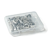 40Pcs 10 Styles Tibetan Style Alloy & CCB Plastic Tube Bails FIND-FS0002-41-6