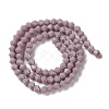 Opaque Solid Color Imitation Jade Glass Beads Strands EGLA-A039-P4mm-D13-2