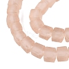Transparent Frosted Glass Beads Strands GLAA-N072-01A-A06-3