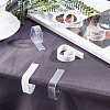 Globleland 48Pcs 2 Style  Transparent Plastic Anti-slip Tablecloth Clips AJEW-GL0002-15-4