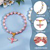 2Pcs Acrylic & Plastic Beads Bracelets BJEW-HS00006-4