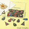 40Pcs 10 Styles Alloy Enamel Chandelier Component Links FIND-CJ0001-81-10