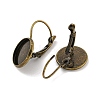 Brass Leverback Earring Findings KK-H023-AB-NF-2