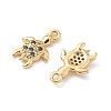 Brass Micro Pave Cubic Zirconia Charms X-KK-C099-01K-G-2