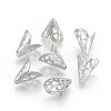 Non-Tarnish 2-Petal 304 Stainless Steel Bead Caps STAS-P221-15P-1