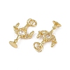 Brass Micro Pave Cubic Zirconia Pendants KK-Z120-02G-01-2