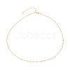 Brass Dapped Cable Chain Necklaces NJEW-JN03160-2