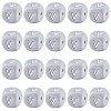 20Pcs Grey Cube Letter Silicone Beads 12x12x12mm Square Dice Alphabet Beads with 2mm Hole Spacer Loose Letter Beads for Bracelet Necklace Jewelry Making JX436V-1