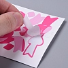 Bowknot & Heart Pattern Decorative Stickers Sheets DIY-L037-G04-3