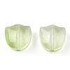 Spray Painted Transparent Glass Beads GLAA-T022-26-A03-2