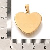 PVD Vacuum Plating 304 Stainless Steel Pendants STAS-U035-42G-3