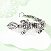 304 Stainless Steel Link Chain Bracelets for Women Men BJEW-P386-06AS-2