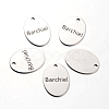 Non-Tarnish Spray Painted Stainless Steel Pendants STAS-I048-E07-1