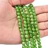 Natural Mashan Jade Round Beads Strands X-G-D263-6mm-XS17-4