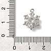 Rack Plating Brass Micro Pave Cubic Zirconia Pendants KK-M014-10A-P-3