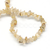 Natural Gold Rutilated Quartz Stone Bead Strands G-R192-A20-2