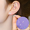 12 Pairs 6 Colors Resin Stud Earrings EJEW-SP0001-13-4