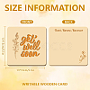 Wooden Commemorative Cards WOOD-WH0040-006-2