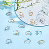 28Pcs 2 Colors Brass Leverback Earring Findings KK-ME0001-12-5