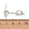 Alloy Knot Connector Charms PALLOY-F315-02P-3