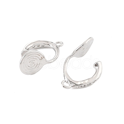 Brass Clip-on Earring Findings LS-KK-K371-27A-P-1