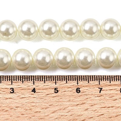 Eco-Friendly Dyed Glass Pearl Round Beads Strands HY-A002-10mm-RB011-1