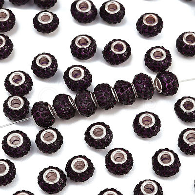 Resin Rhinestone Beads CPDL-H001-10x7mm-3-1