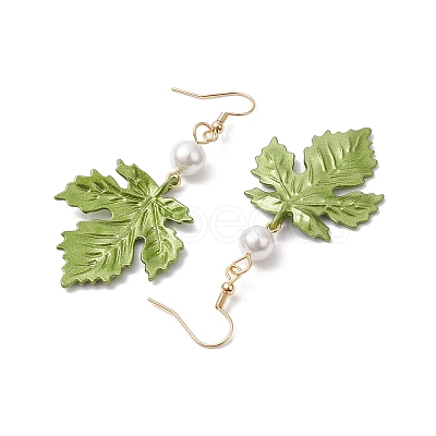 Painting Alloy Dangle Earrings EJEW-JE05740-1