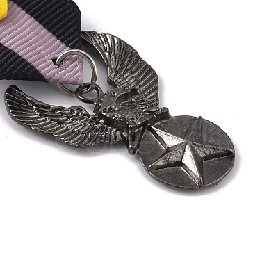 Eagle with Star Zinc Alloy Pendant Lapel Pins JEWB-WH0028-04B-1