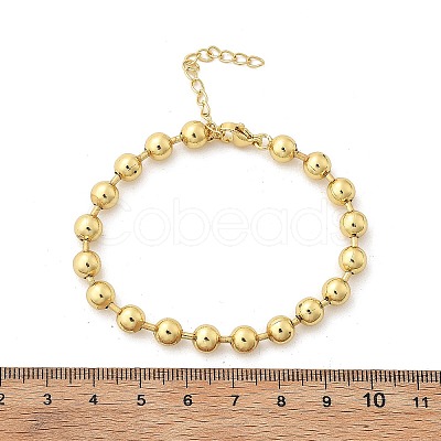 Rack Plating Brass Ball Chain Bracelets for Women BJEW-G676-01C-G-1