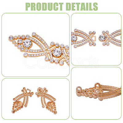 8 Pairs 2 Colors Alloy Plastic Interlocking Clasps FIND-CA0010-90A-1