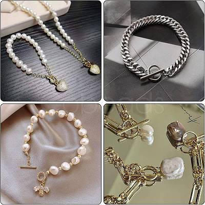 5Pcs 925 Sterling Silver Toggle Clasps STER-CA0001-09-1