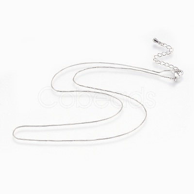 Brass Chain Necklaces NJEW-P222-05P-1