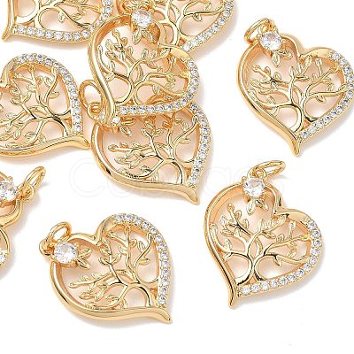 SHEGRACE Valentine's Day Brass Clear Cubic Zirconia Pendants XGRQ3K440-558G-1