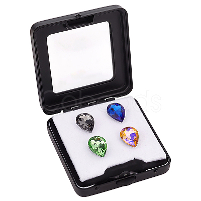 Rectangle Iron Loose Diamond Display Boxes CON-WH0086-068B-01-1