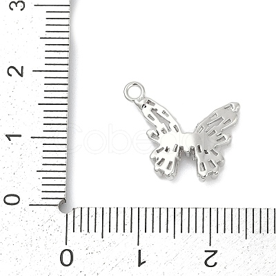 Brass Micro Pave Cubic Zirconia Pendants KK-Z094-15P-1